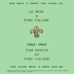 «Le Mois à Parc Falaise», bulletin d'information du club social, 1964-1965