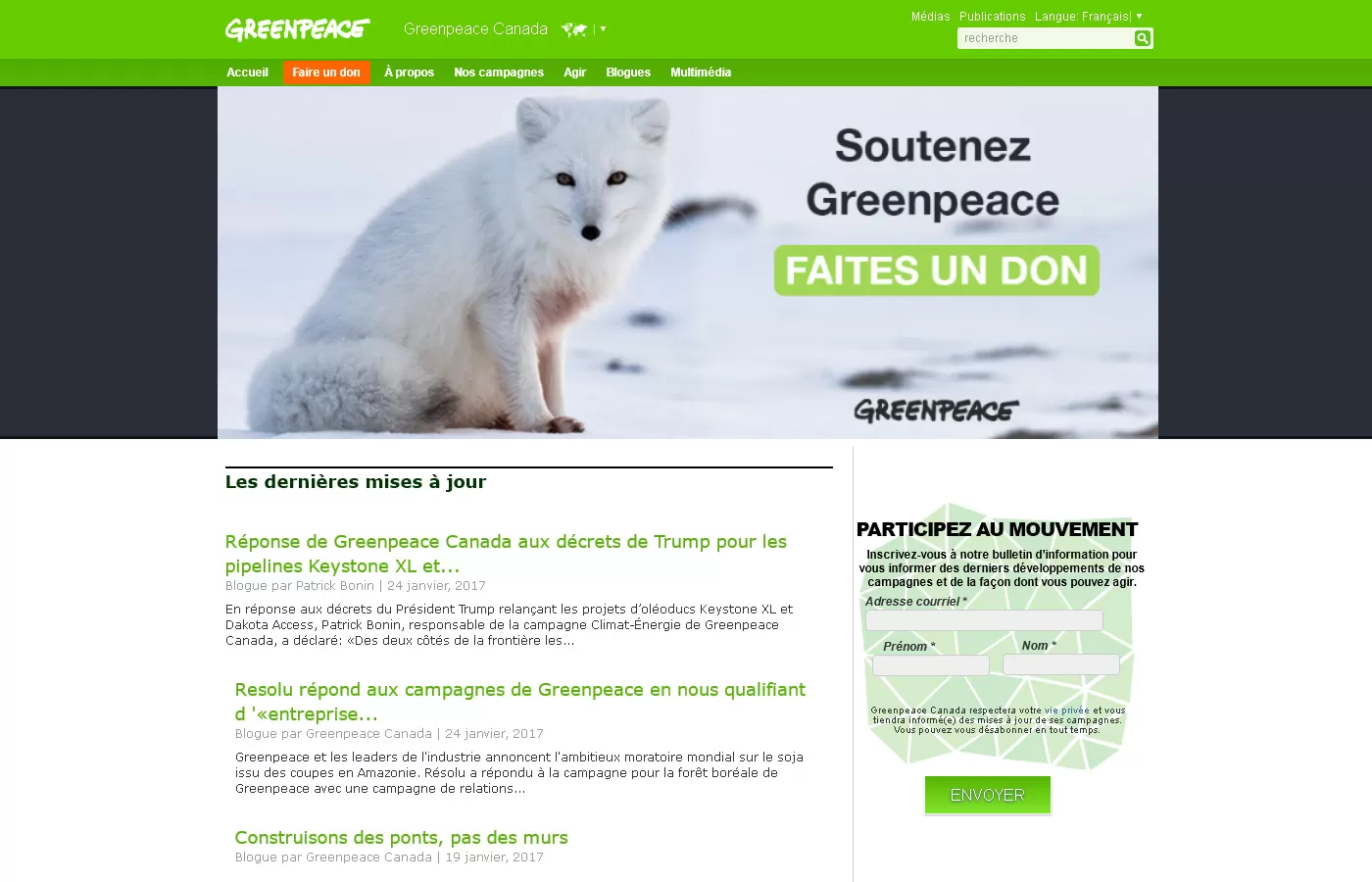Greenpeace Canada – Home Page