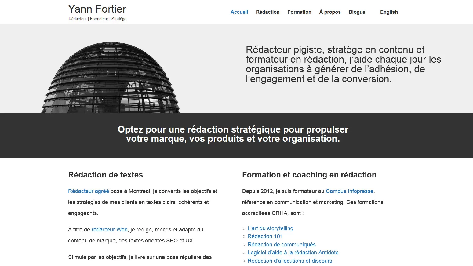 YannFortier.ca - Page d'accueil
