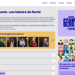 Nos géants section landing page